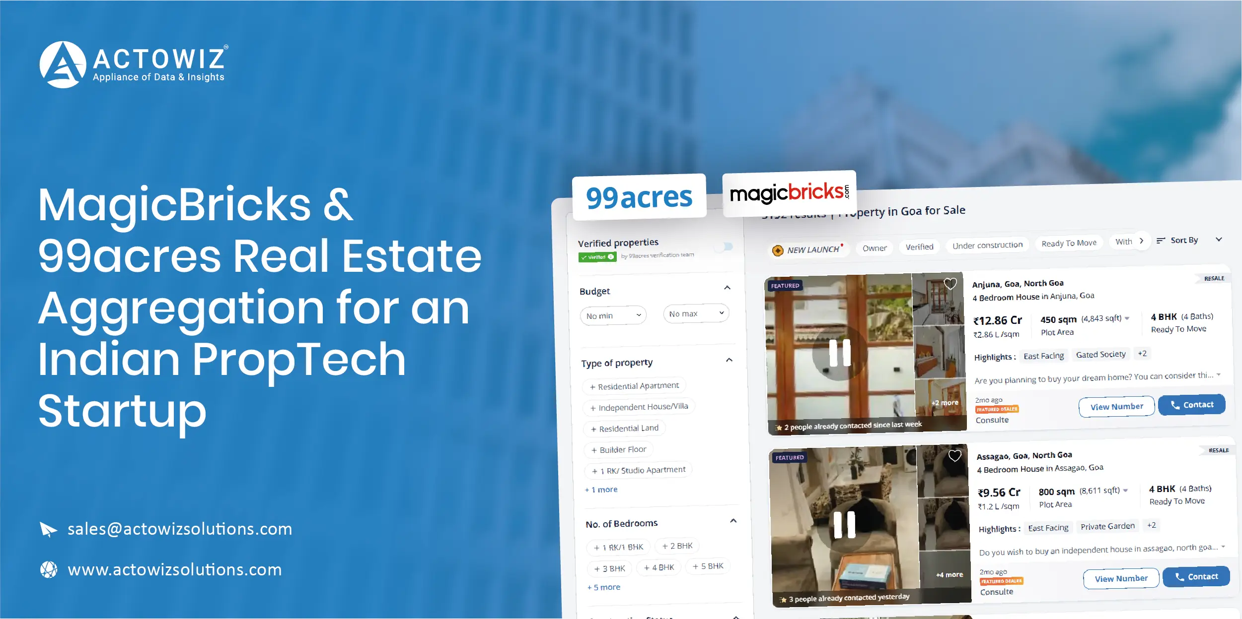 MagicBricks & 99acres Real Estate Aggregation India